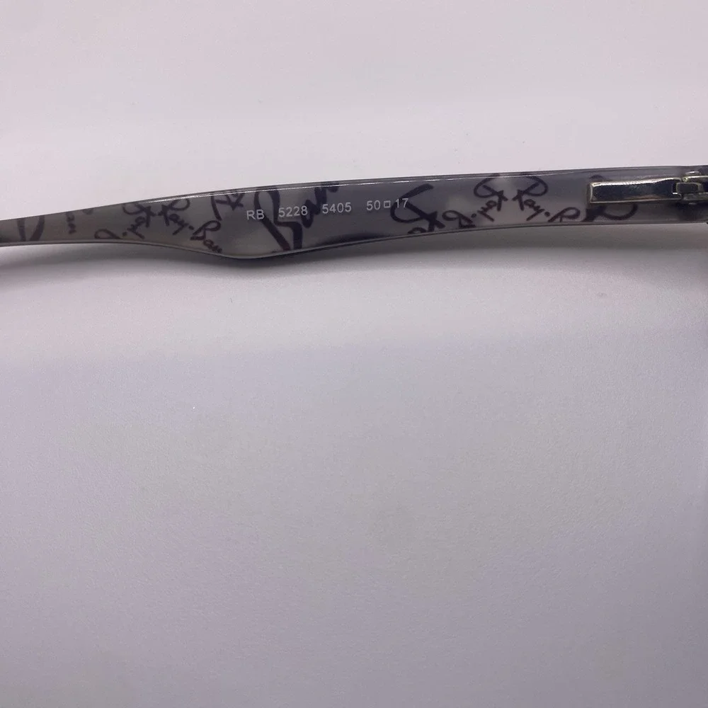 Ray-Ban Eyeglasses FRAMES ONLY RB 5228 Full Rim 50-17 Black Gray 497